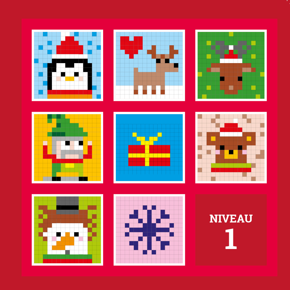 Mes Tableaux En Pixels Noël éditions 123 Soleil