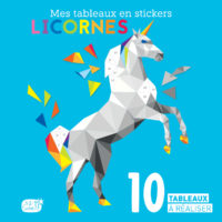 Mes tableaux en stickers - licornes