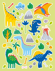 Mon cahier de stickers - Dinosaures