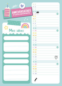 Mon agenda Licornes 2022-2023