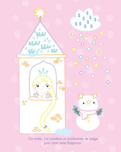Mes tableaux à colorier strass - Princesse de l'hiver