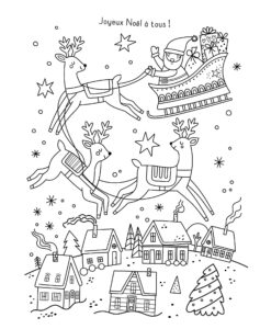 Mes planches d'artiste à colorier - Un Noël magique