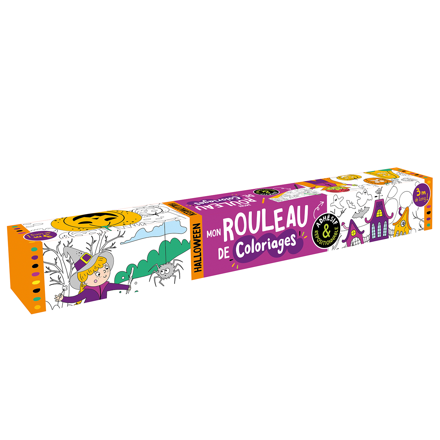 Mon rouleau de coloriages adhésif
Halloween- 123 Soleil Editions