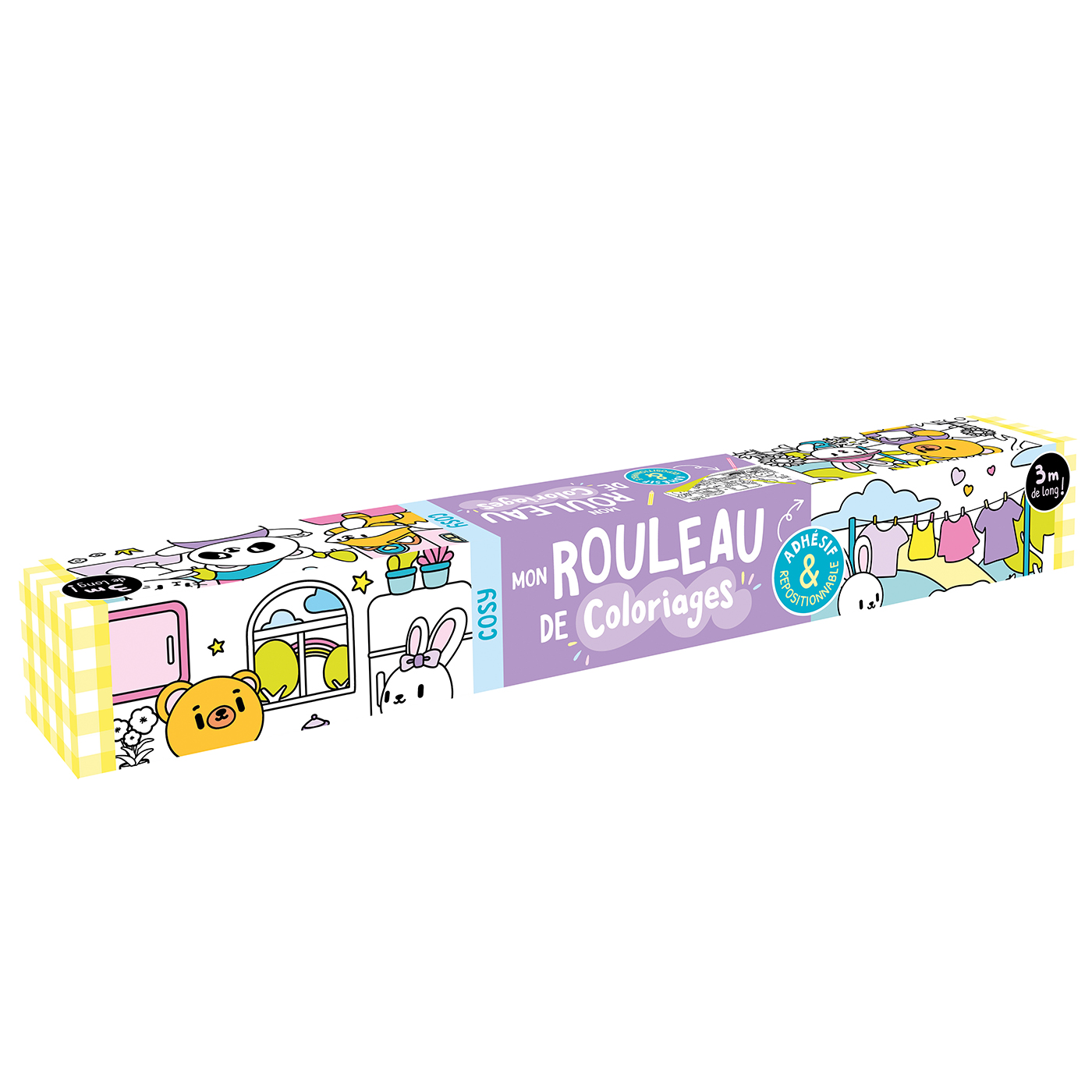 Mon rouleau de coloriages adhésif - Cosy- 123 Soleil Editions