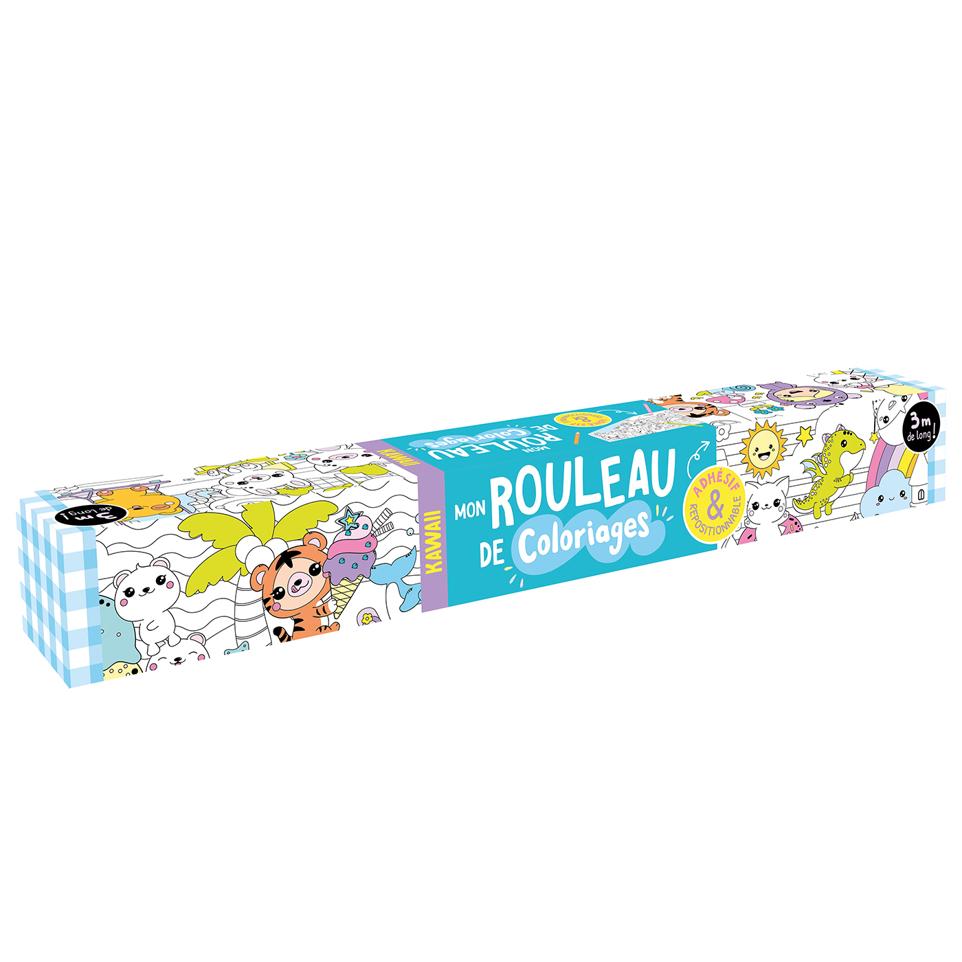 Mon rouleau de coloriages adhésif
- Kawaii- 123 Soleil Editions