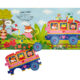 Mon livre puzzle méli-mélo – Le petit train de la jungle