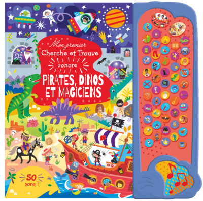 Mon premier cherche et trouve sonore –  Pirates, dinos et magiciens
