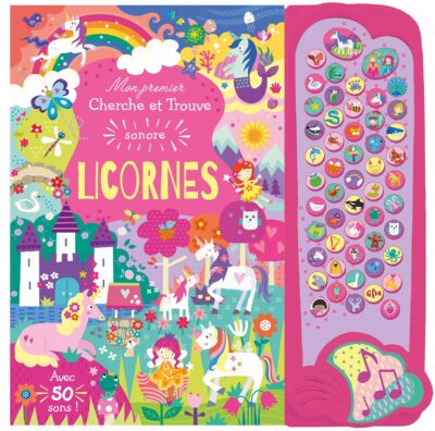 Mon premier cherche et trouve sonore – Licornes