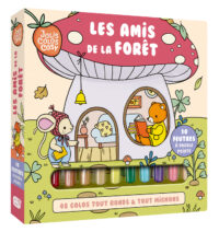 Coffret jolis colos cosy + 10 feutres double pointe – Les amis de la forêt