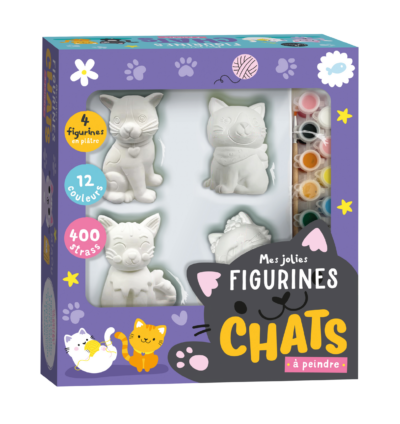 Mes jolies figurines chats à peindre